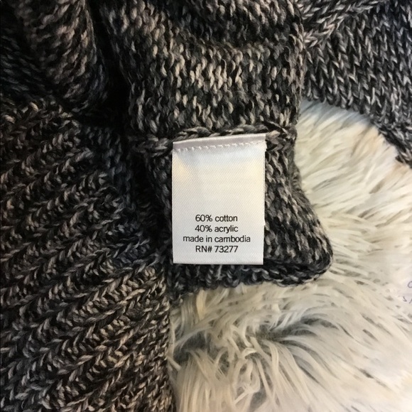 SONOMA XXL Goods For Life sweater w/ stitch detail shades of black/gray … - Picture 4 of 13